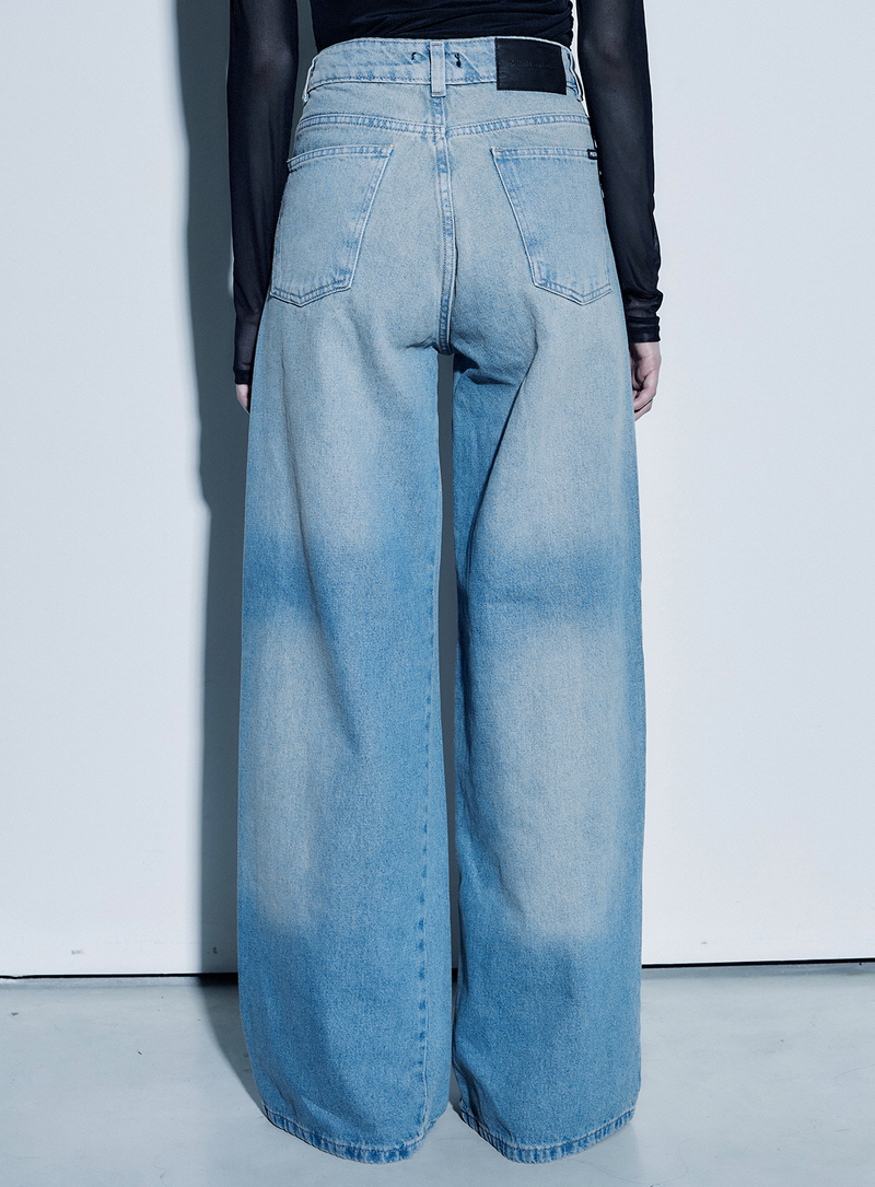 Jean Wide Leg Full Matizado