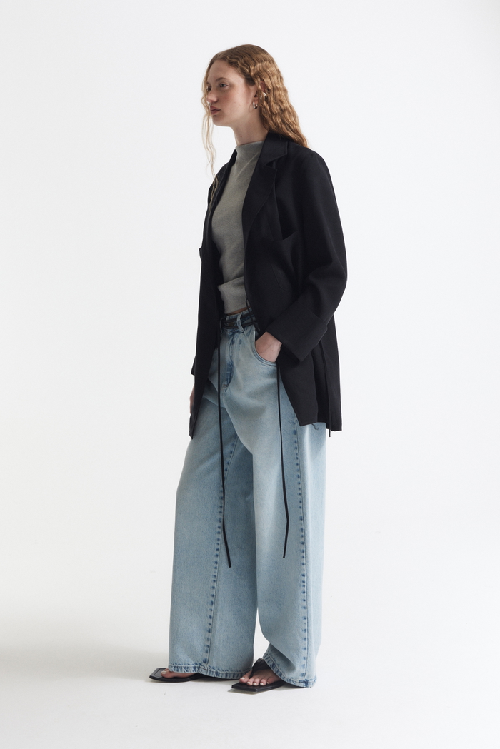 Jean Wide Leg Pinza