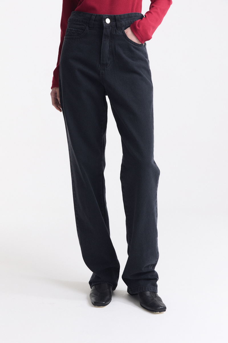 Jean Straight Full Black