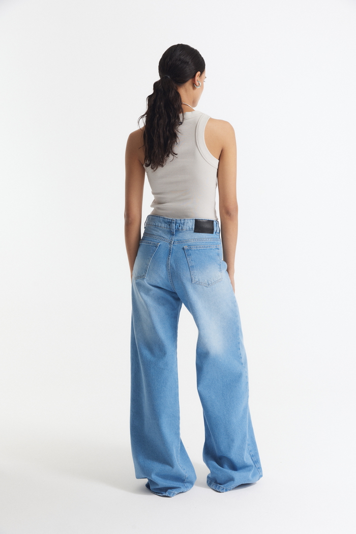 Jean Wide Leg Full Celeste