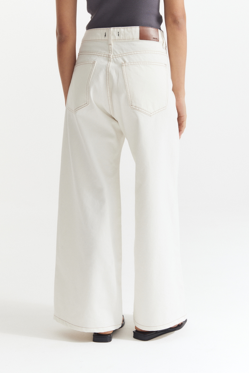 Jean Wide Leg Off White