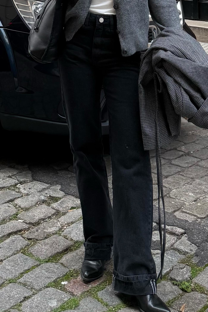 Jean Straight Full Black Naomi