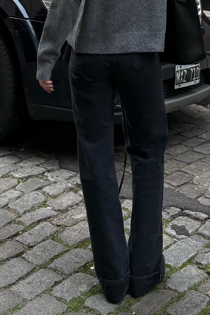 Jean Straight Full Black Naomi