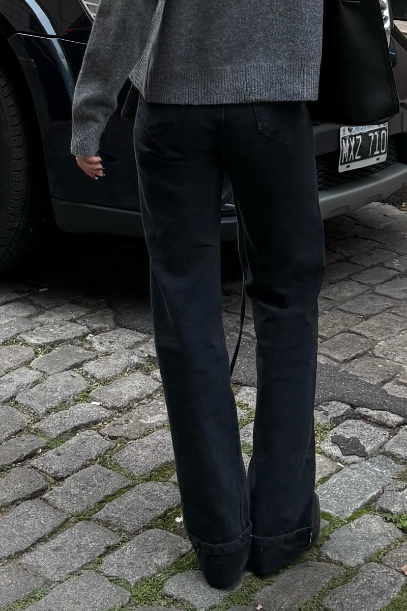 Jean Straight Full Black Naomi