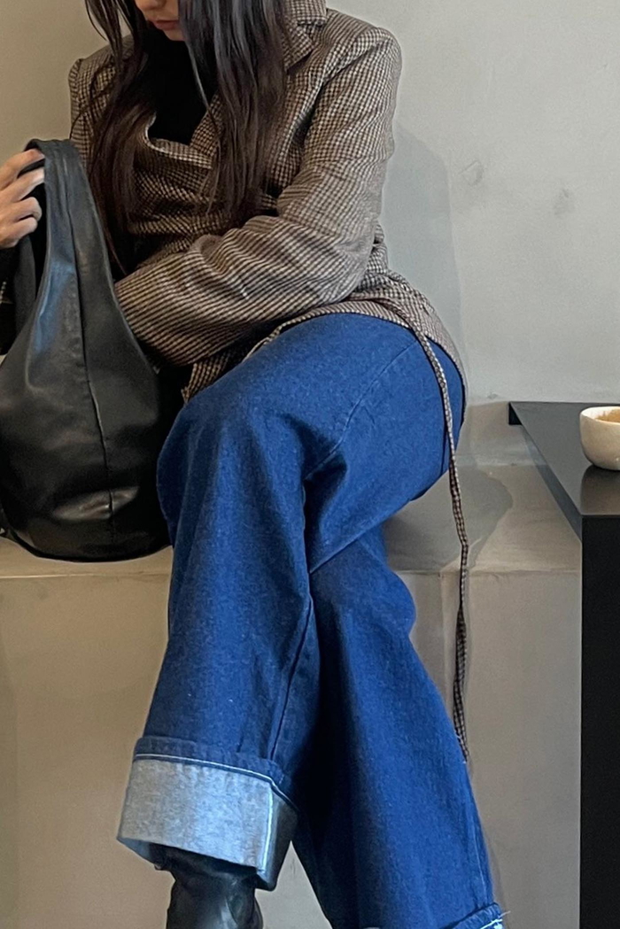 Jean Wide Maxi Bota