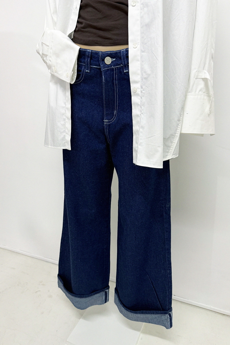 Jean Wide Maxi Bota
