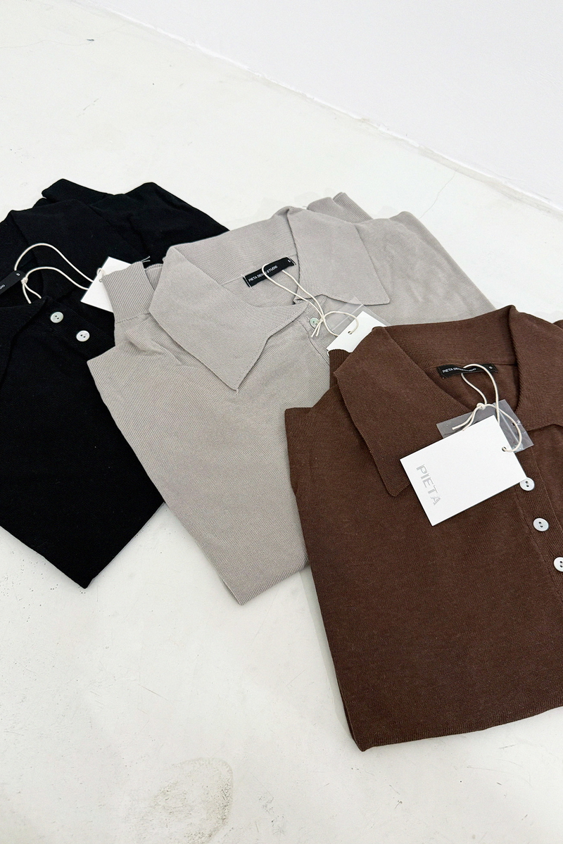 Sweater Tejido Fino Botones