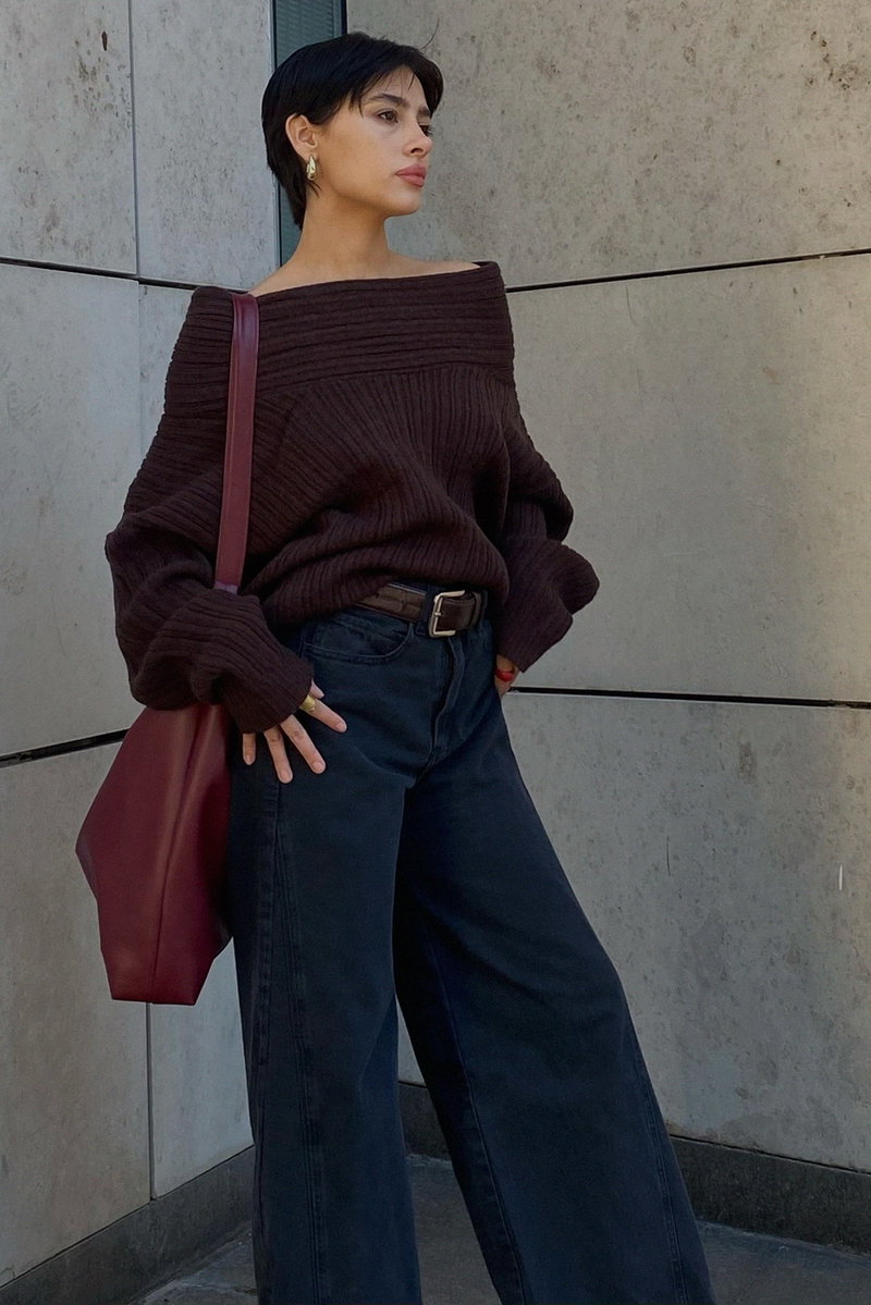 Jean Wide Leg Full Recorte Black