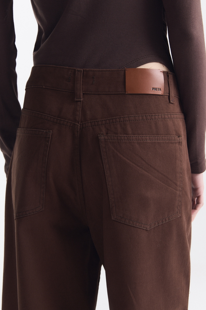 Jean Baggy Balloon Choco