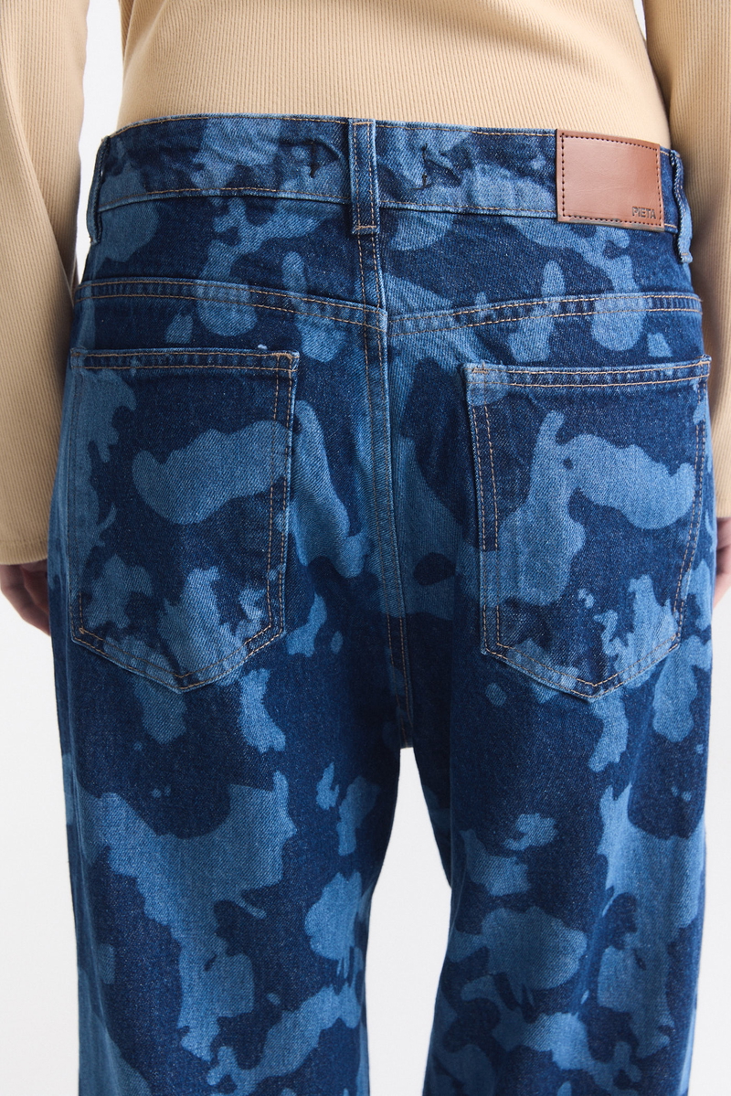 Jean Wide Leg Full Vaca Laser