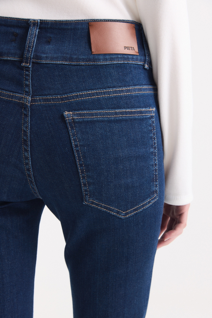 Jean Oxford Tiro Bajo Azul
