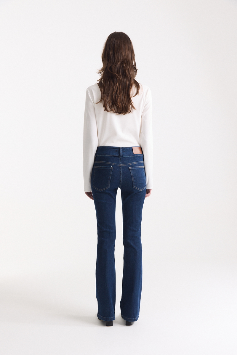 Jean Oxford Tiro Bajo Azul