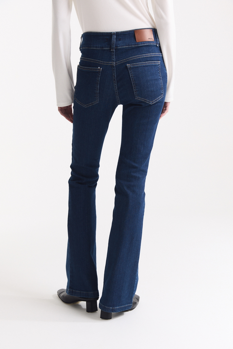Jean Oxford Tiro Bajo Azul