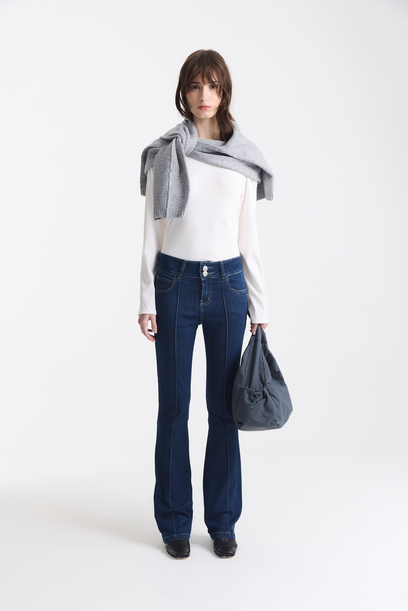 Jean Oxford Tiro Bajo Azul