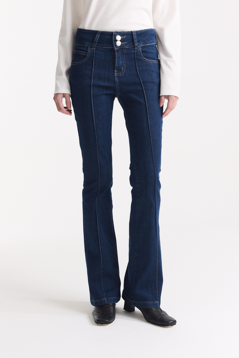 Jean Oxford Tiro Bajo Azul