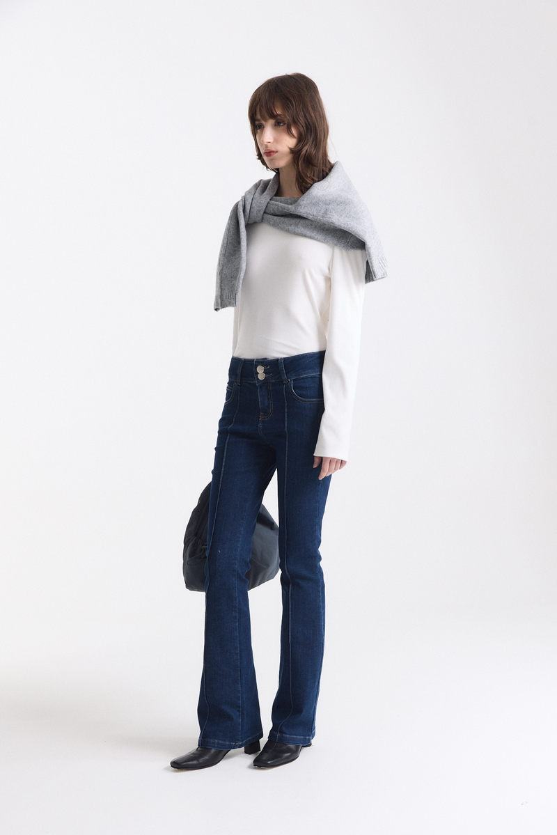 Jean Oxford Tiro Bajo Azul
